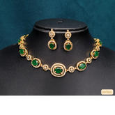 Necklace - AD Stone (Green)